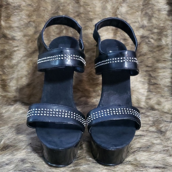 heels with studded straps